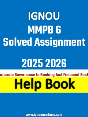 IGNOU MMPB 6 Solved Assignment 2025 2026
